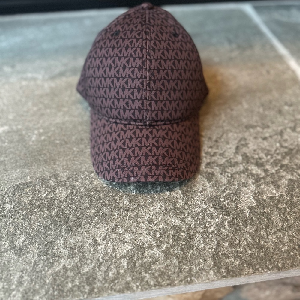 Michael Kors Dark Brown MK Logo Cap
